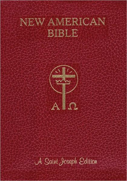 Saint Joseph Giant Print Bible: New American Bible (NAB), red imitation leather