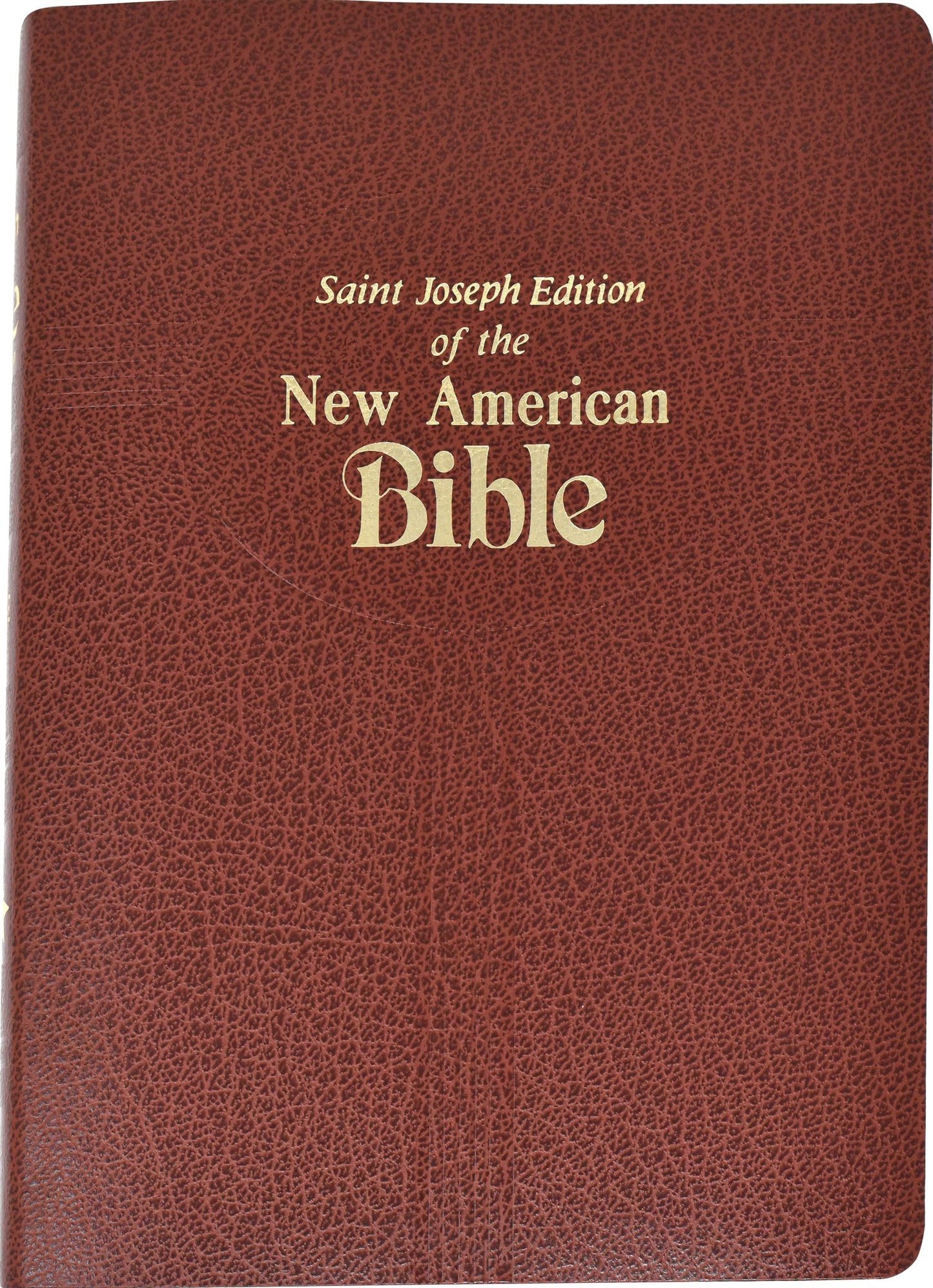 Saint Joseph Gift Bible, Meduim Size Print Edition: New American Bible (NABRE), brown imitation leather