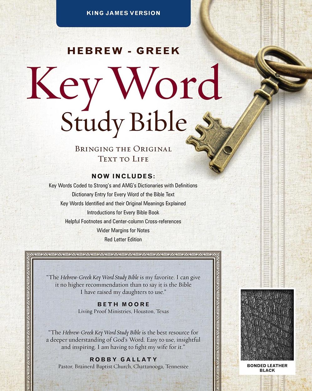 Key Word Study Bible KJV: Bonded Black