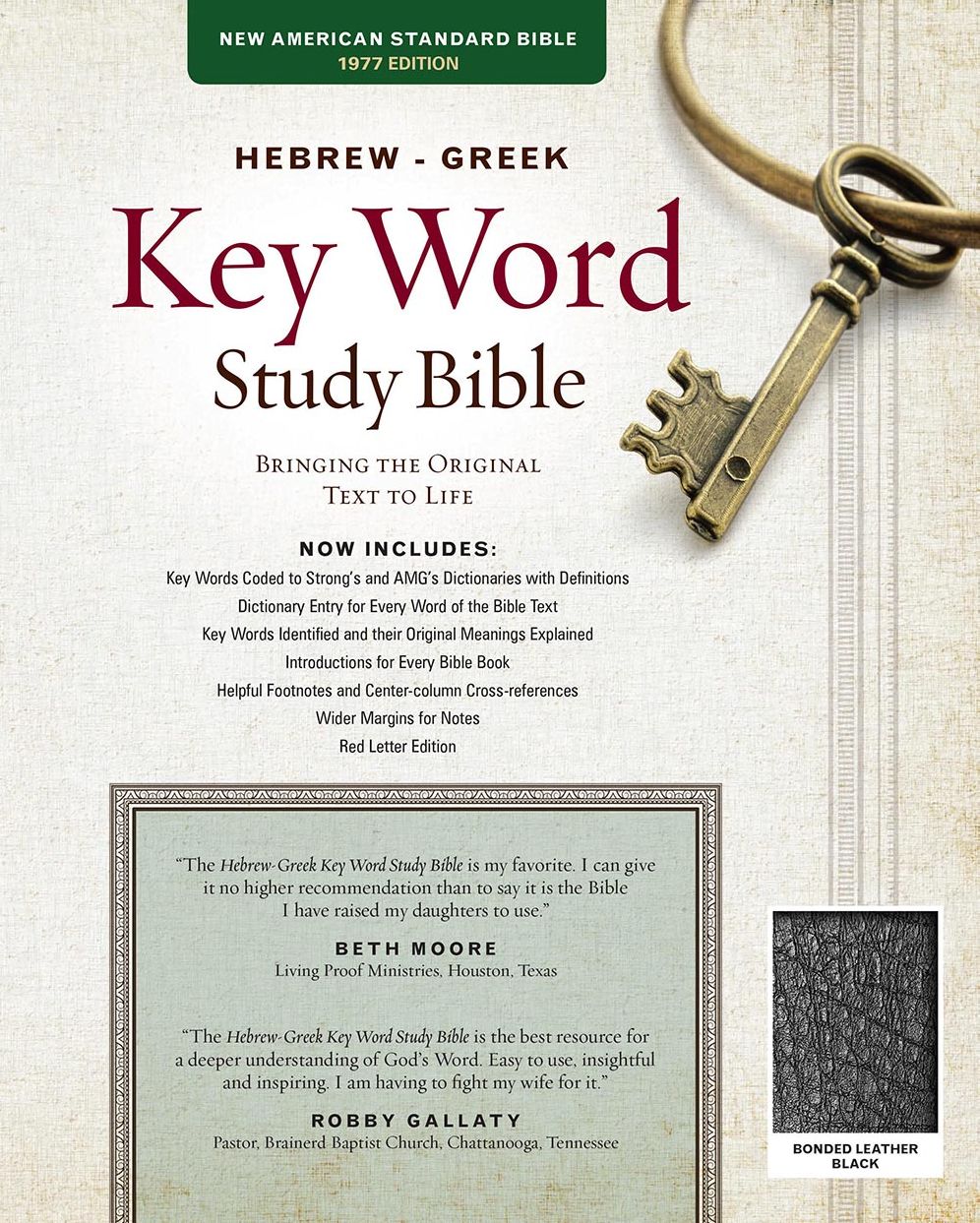 Key Word Study Bible NASB: Bonded Black