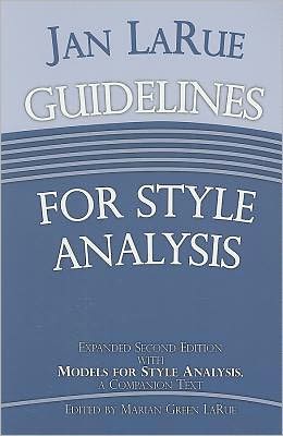 Guidelines for Style Analysis