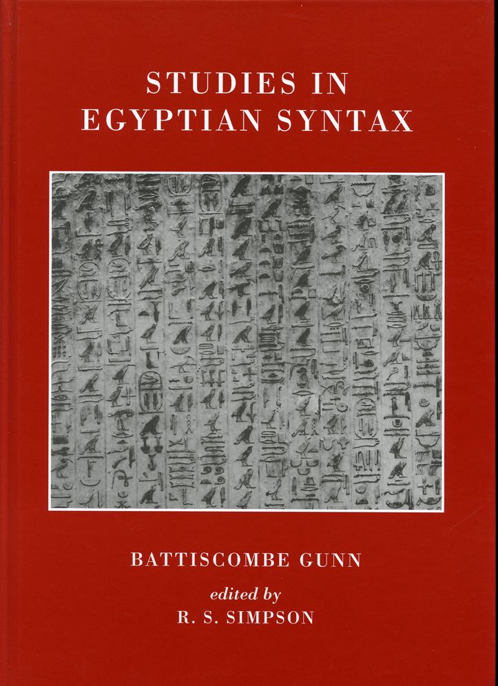 Studies in Egyptian Syntax