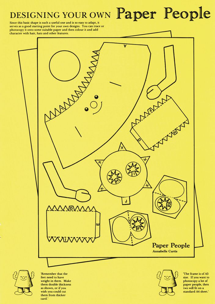 Paper People: A collection of 12 paper characters to cut out and glue toge