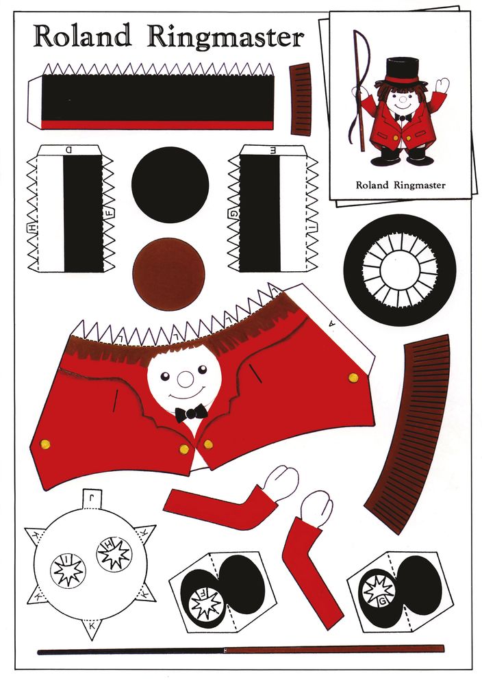 Paper People: A collection of 12 paper characters to cut out and glue toge