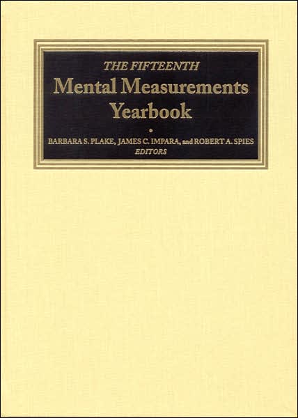 The Fifteenth Mental Measurements Yearbook