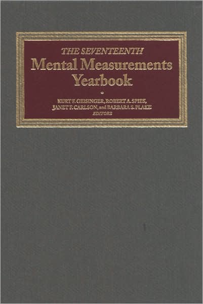 The Seventeenth Mental Measurements Yearbook
