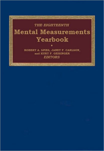 The Eighteenth Mental Measurements Yearbook