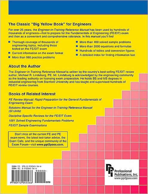 Engineer-In-Training Reference Manual