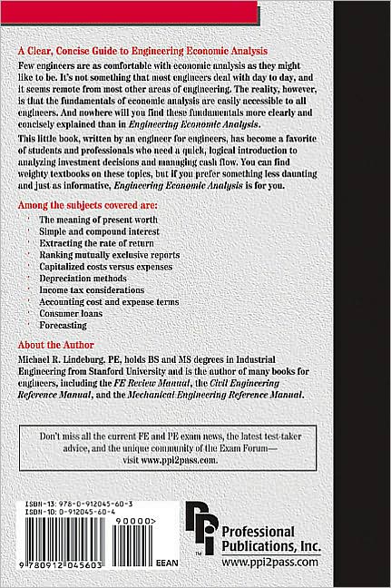 Engineering Economic Analysis
