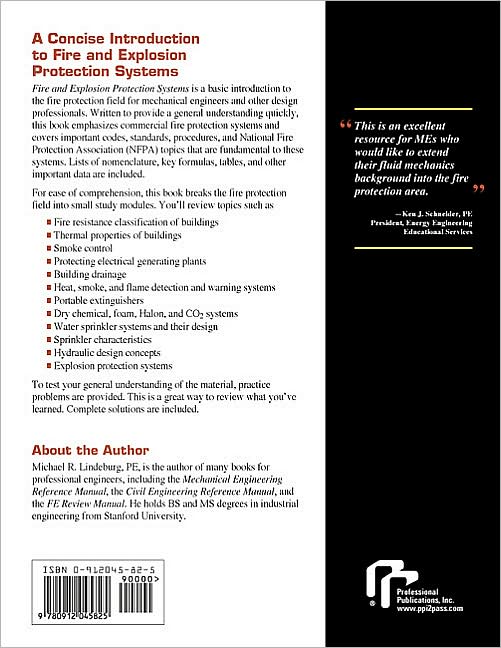 Fire and Explosion Protection Systems: A Design Professional's Introduction