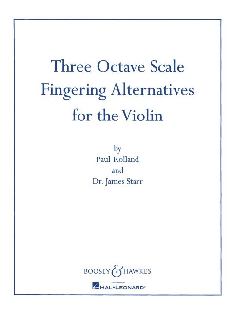 Three Octave Scale Fingering Alternatives: for Violin