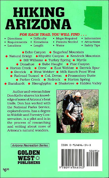 Hiking Arizona (Golden Book Series)