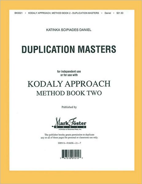 Kodaly Approach: Method Book Two - Transparencies