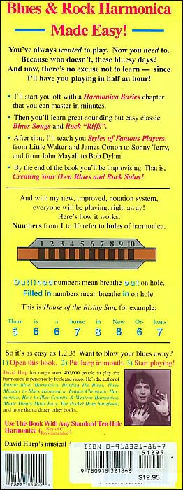 Blues and Rock Harmonica Made Easy!: Everything You Need to Know with Harmonica
