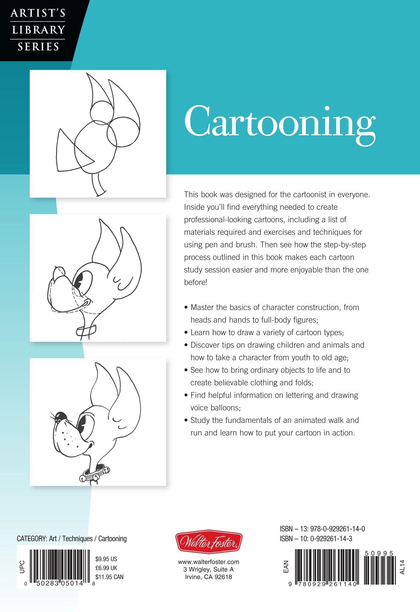 Cartooning: Master the materials, practical exercises, and easy techniques for drawing your own cartoons