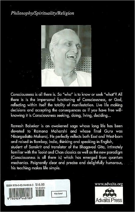 Who Cares?! The Unique Teaching Of Ramesh S. Balsekar