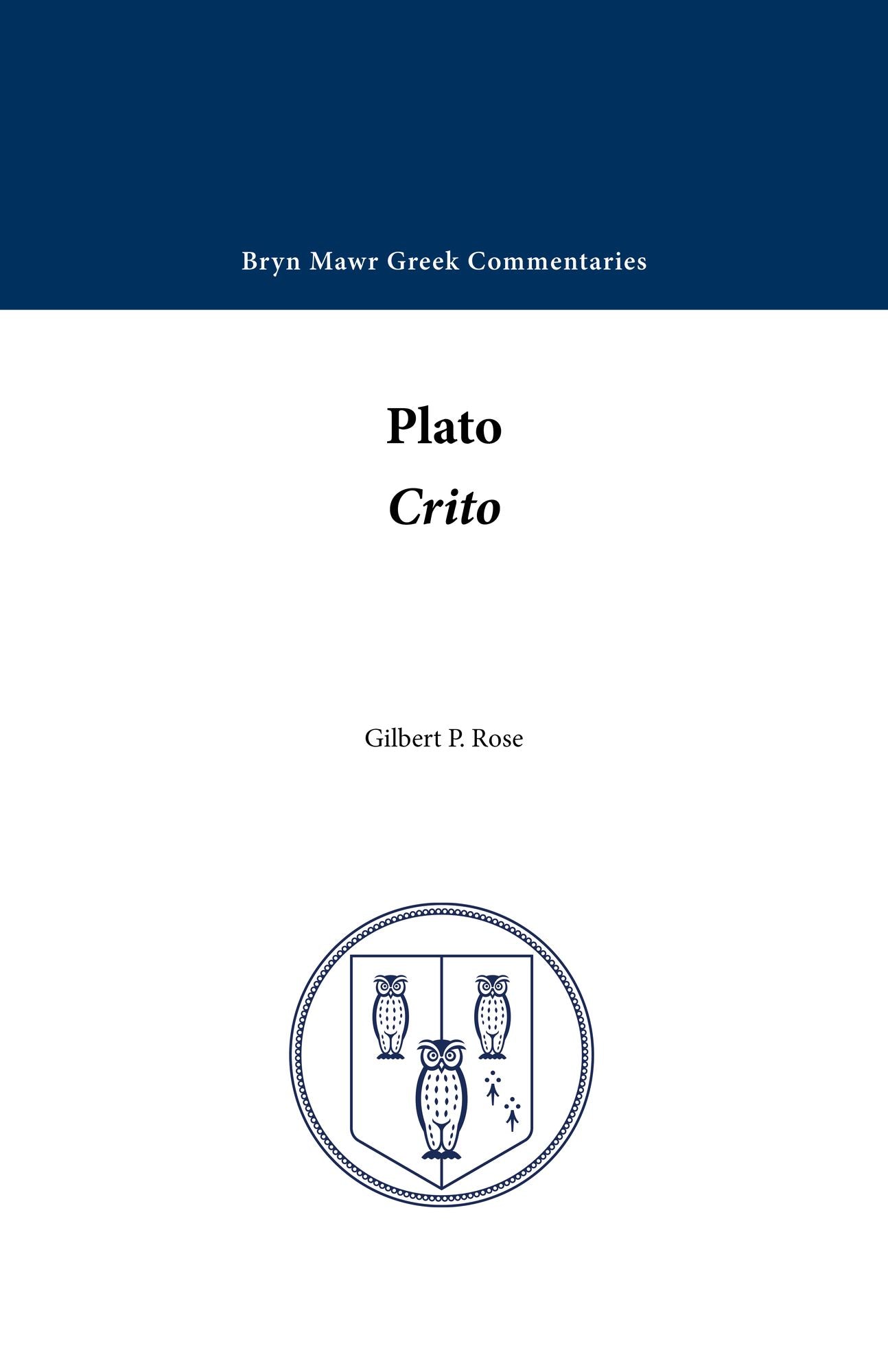 Plato: Crito