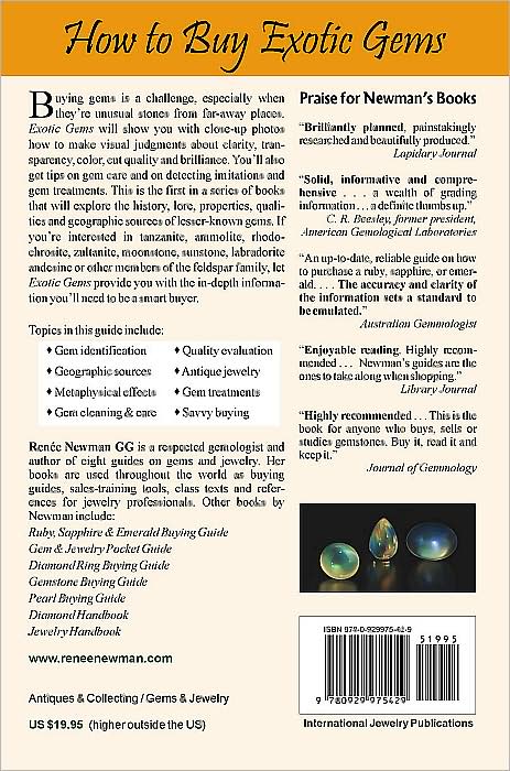Exotic Gems, Volume 1: How to Identify and Buy Tanzanite, Ammolite, Rhodochrosite, Zultanite, Sunstone, Moonstone and other Feldspars
