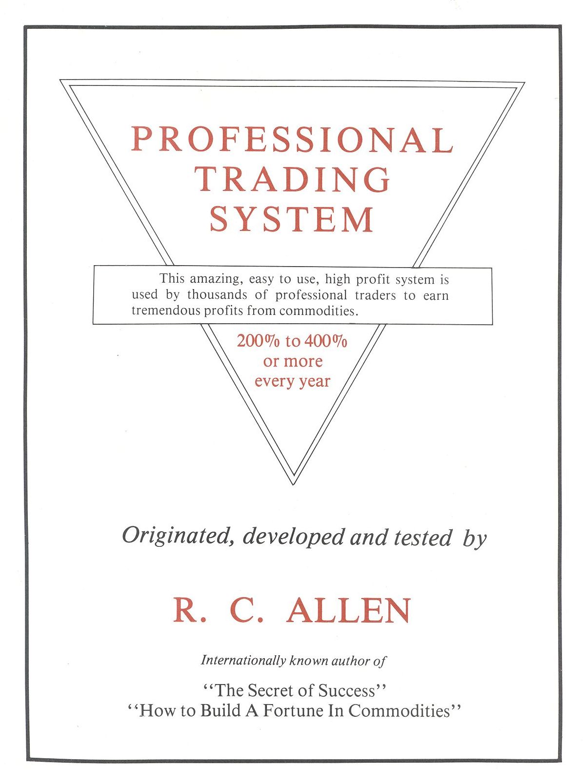 Professional Trading System