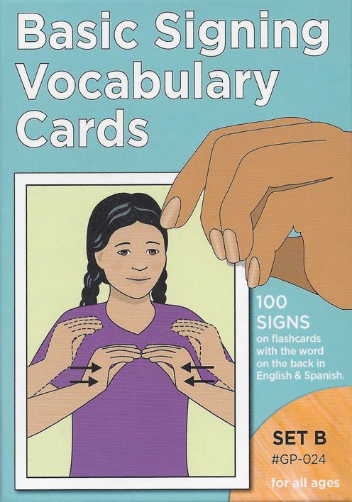 Basic Signing Vocabulary Cards: Set B