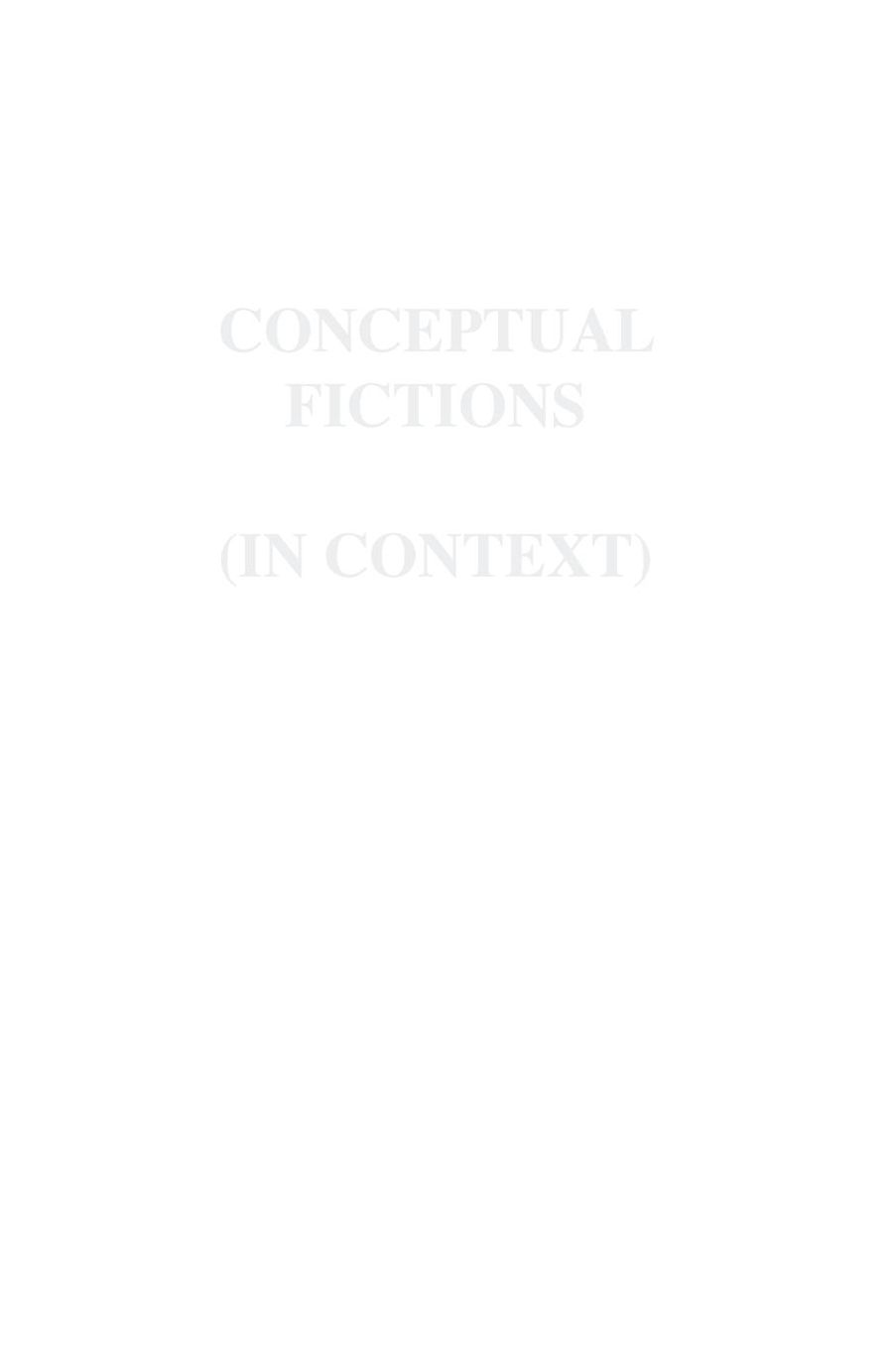 Conceptual Fictions