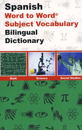 Spanish Word to Word with Subject Vocabulary