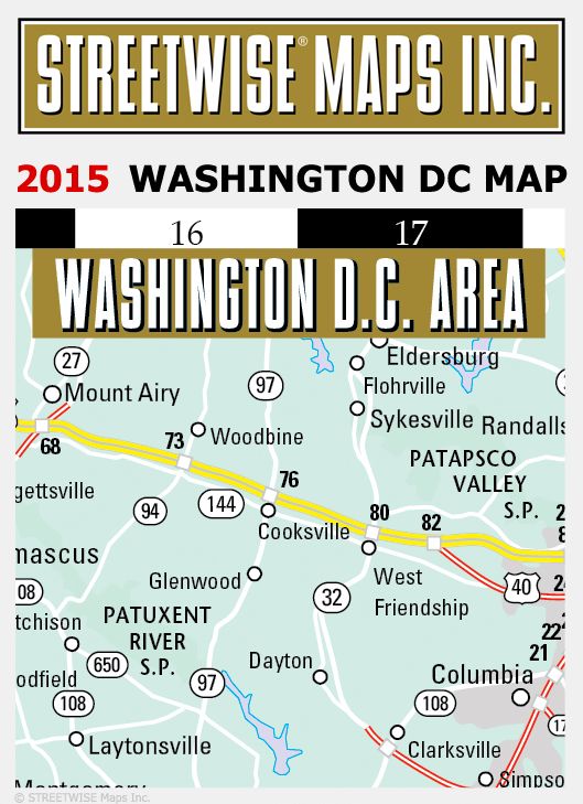 Streetwise Washington, DC Map - Laminated City Center Street Map of Washington, DC - Folding Pocket Size Travel Map With Metro (2015)