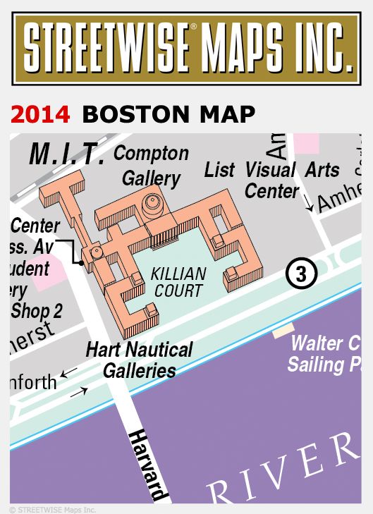 Streetwise Boston Map - Laminated City Center Street Map of Boston, Massachusetts - Folding Pocket Size Travel Map With Metro (2014)