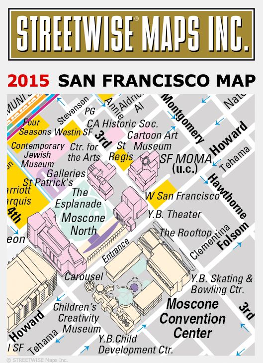 Streetwise San Francisco Map - Laminated City Center Street Map of San Francisco, California - Folding Pocket Size Travel Map With Metro (2015)