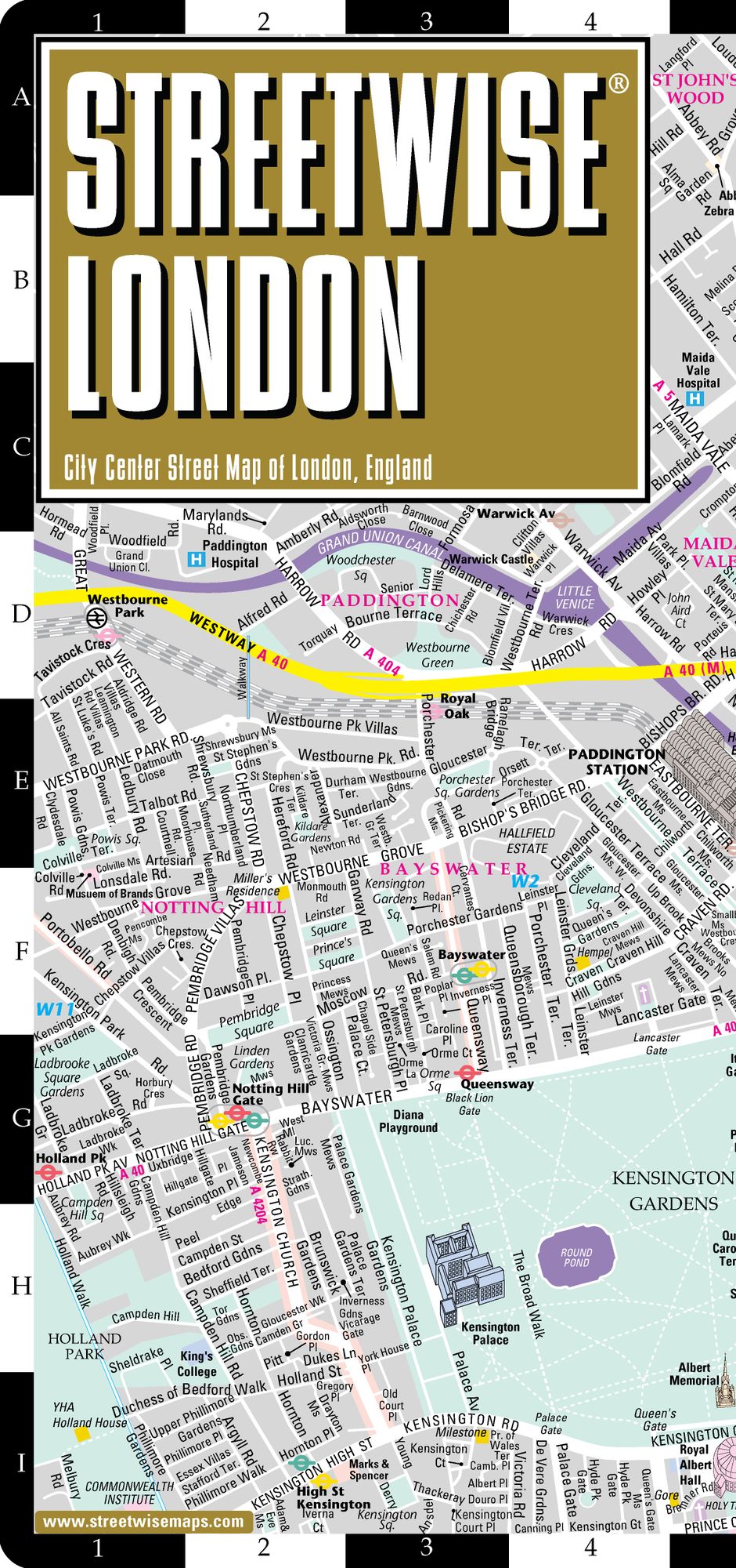 Streetwise London Map - Laminated City Center Street Map of London, England - Folding Pocket Size Travel Map With Metro / Edition 2013