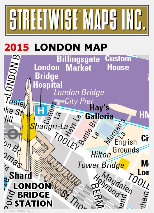 Streetwise London Map - Laminated City Center Street Map of London, England - Folding Pocket Size Travel Map With Metro / Edition 2013