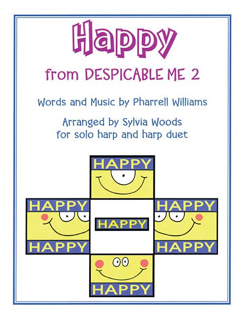 Happy: Arranged for Solo Harp & Harp Duet