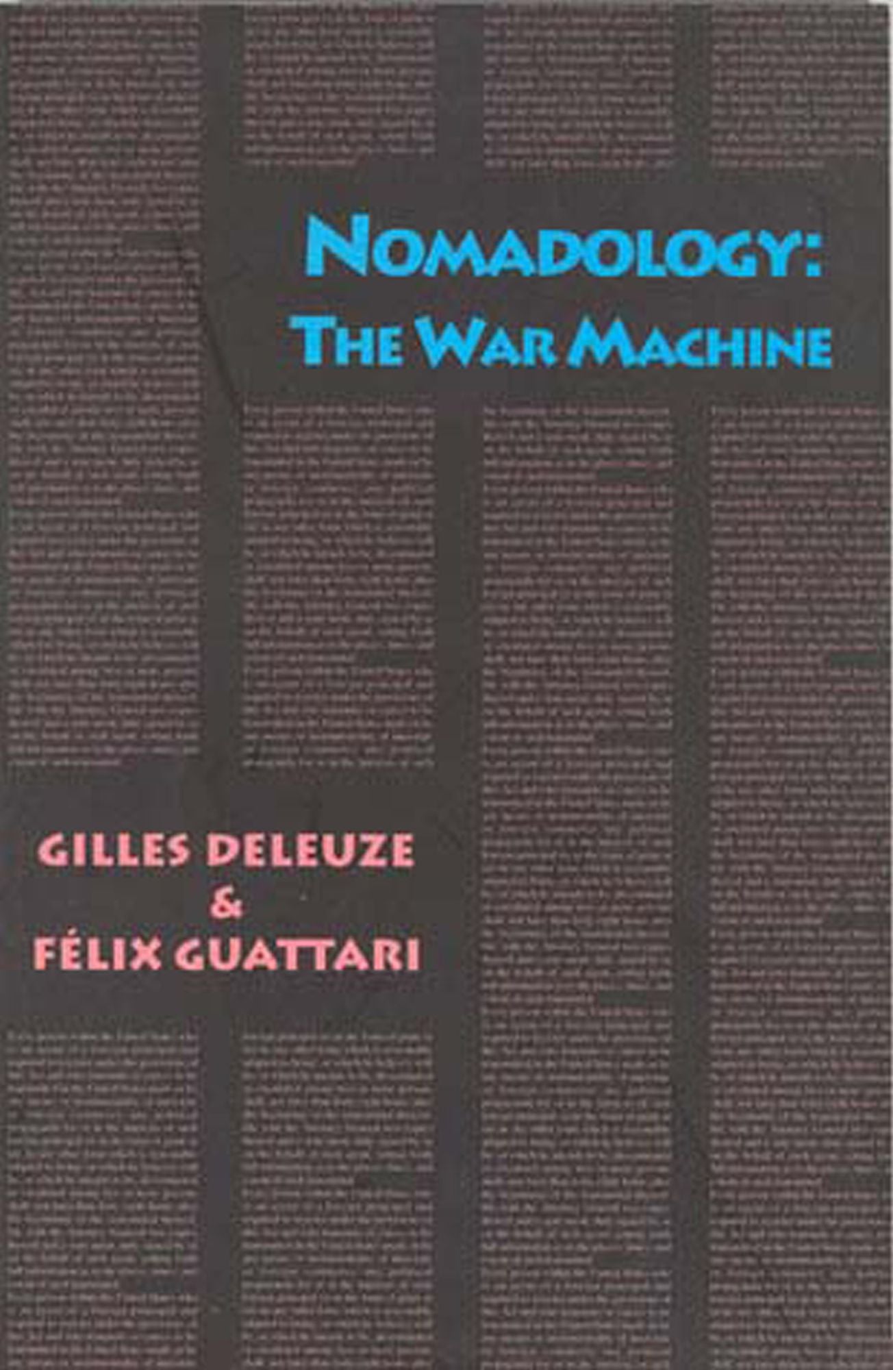 Nomadology: The War Machine