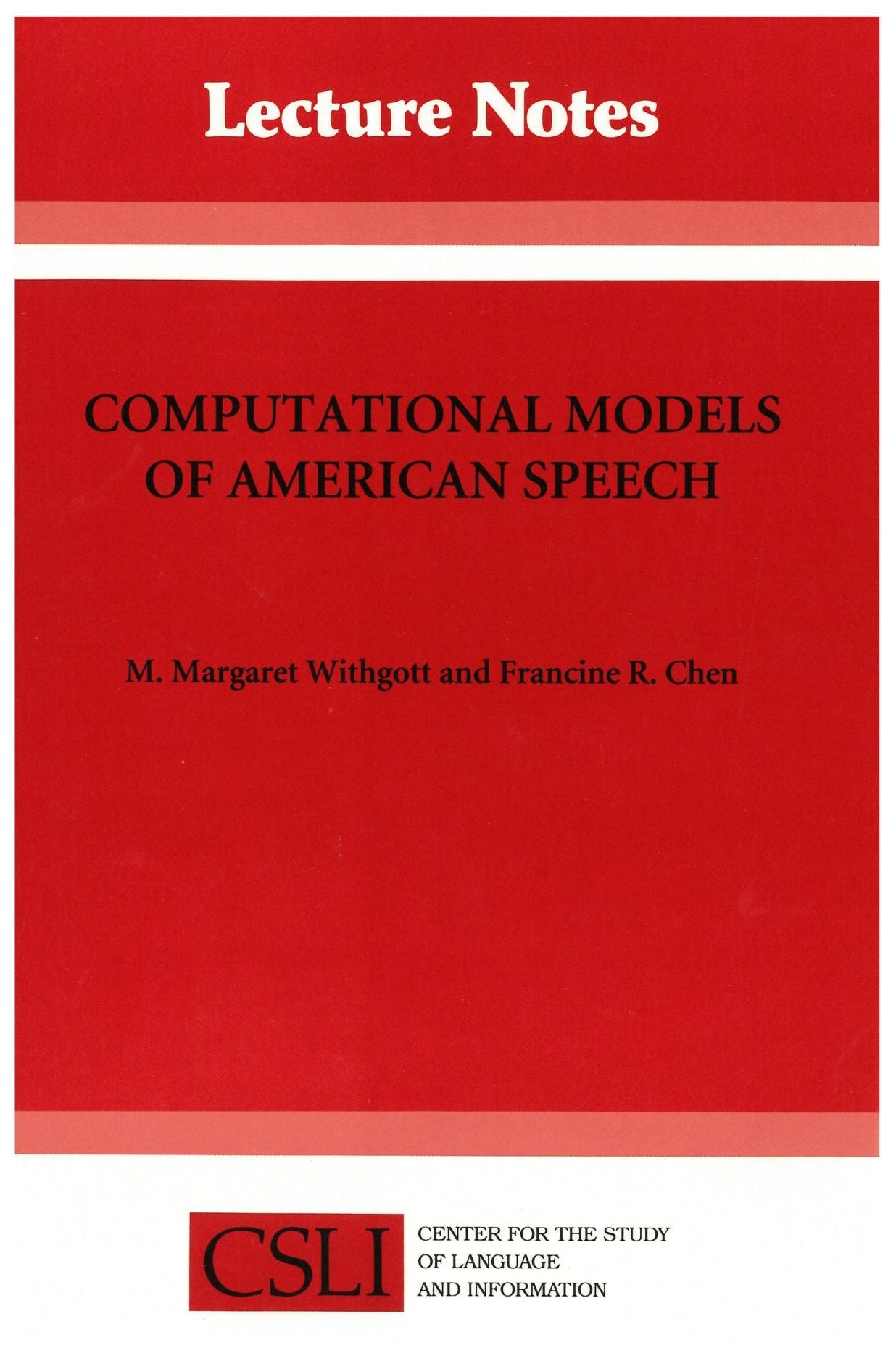 Computer Models of American Speech