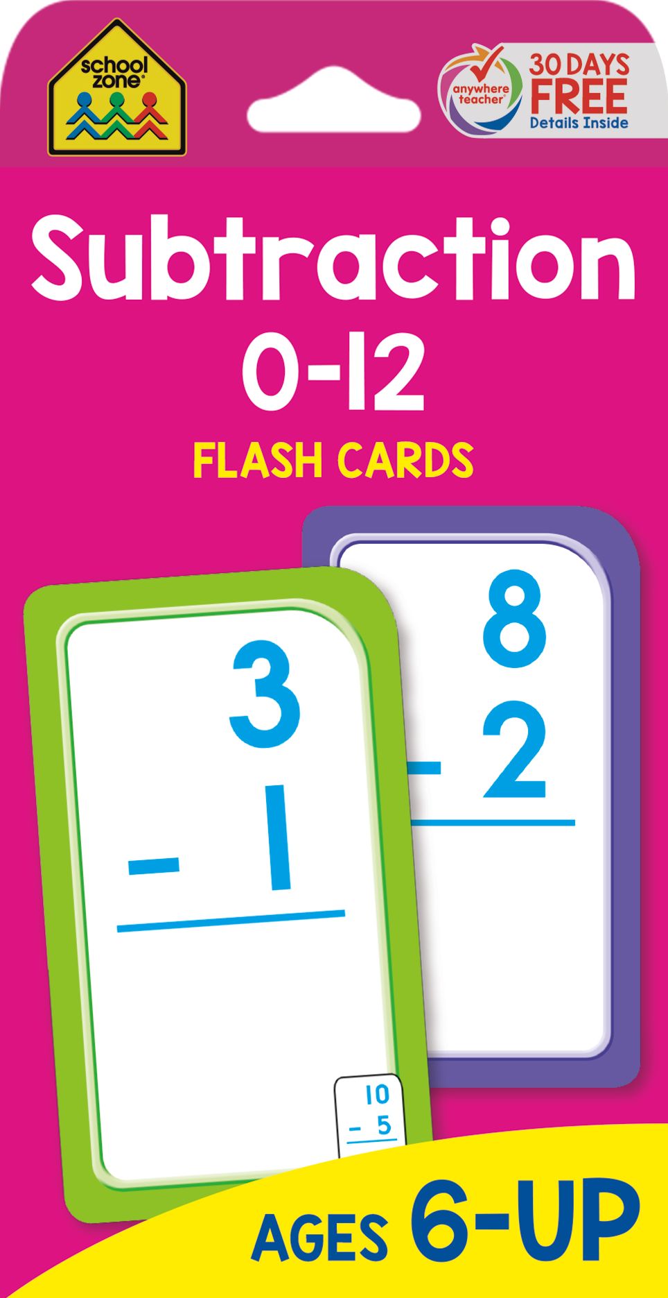 Subtraction Zero to Twelve-Flash Cards