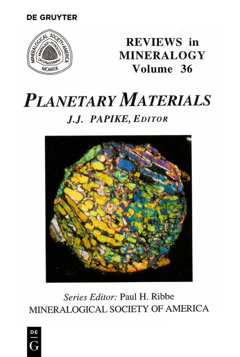Reviews in Mineralogy : Planetary Materials