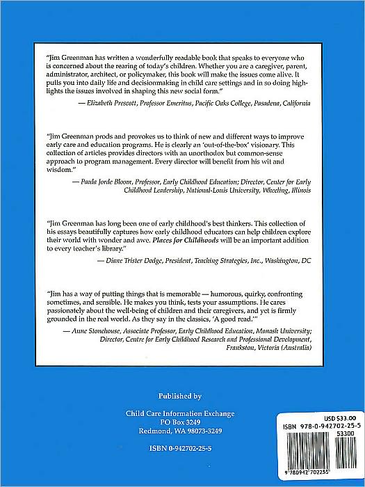 Places for Childhoods: Making Quality Happen in the Real World