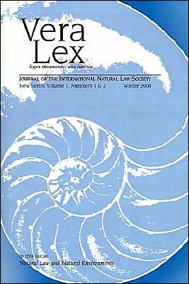 Vera LEX: Journal of the International Natural Law Society