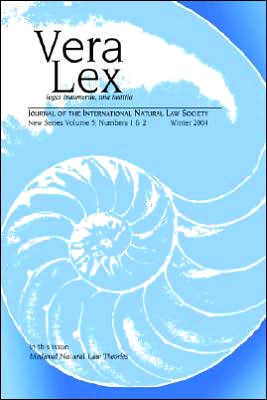 Vera LEX 5: Journal of the International Natural Law Society