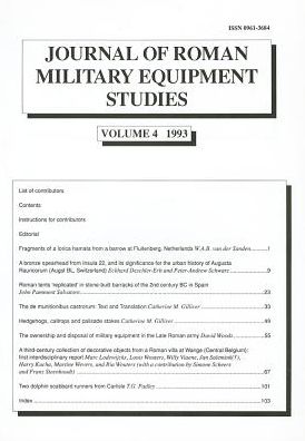Journal of Roman Military Equipment Studies, Volume 4 1993