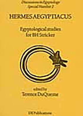 Hermes Aegyptiacus: Egyptological Studies for B. H. Stricker