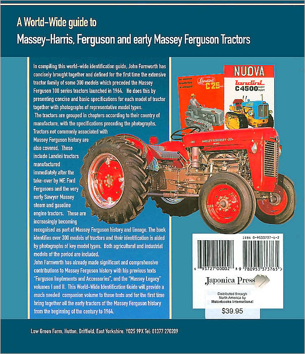 Worldwide Guide to Massey Harris, Ferguson and Early Massey Ferguson Tractors