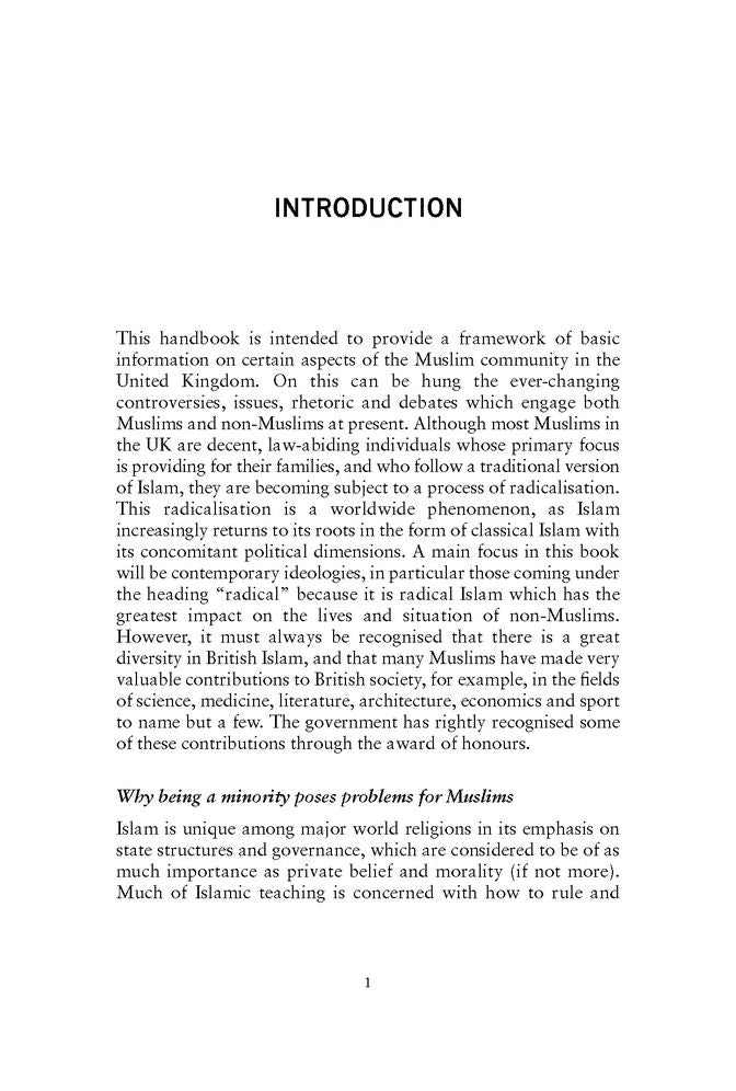 Faith, Power and Territory: A Handbook of British Islam