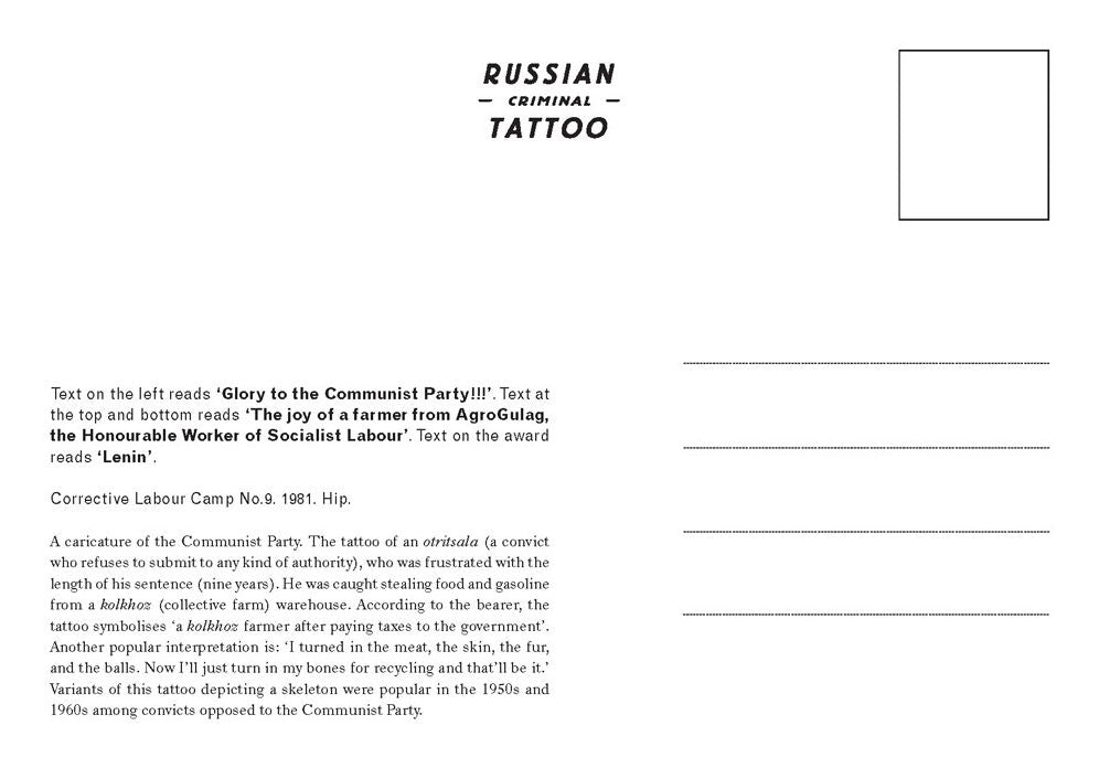 Russian Criminal Tattoo Encyclopaedia Postcards