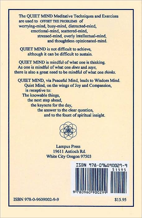 Achieving Quiet Mind: Meditative Techniques and Exercises