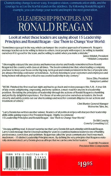 15 Leadership Principles and Ronald Reagan: Use Them to Change Your World