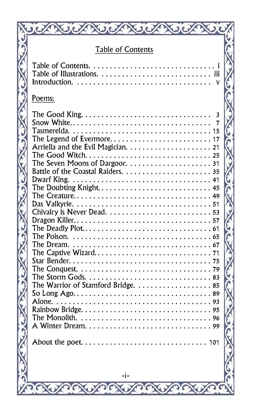 Fantasy, Dreams, Battles and Magic: An Illustrated Book of Poetry
