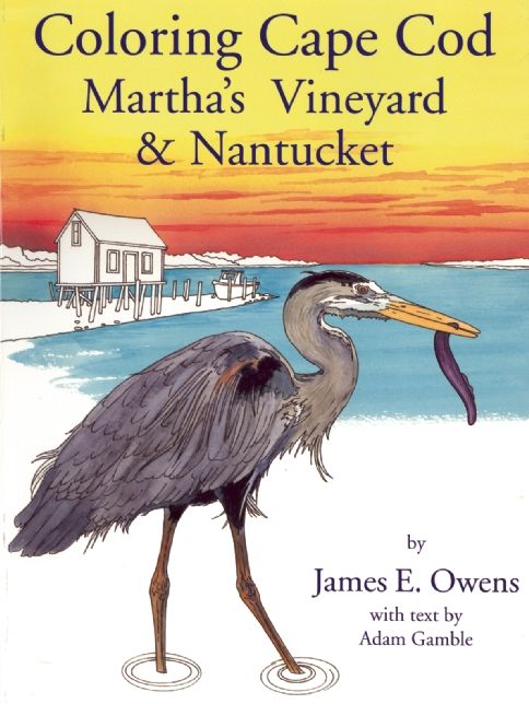 Coloring Cape Cod, Martha's Vineyard and Nantucket