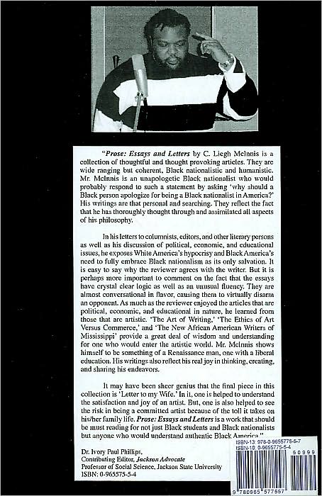 Prose: Essays and Letters