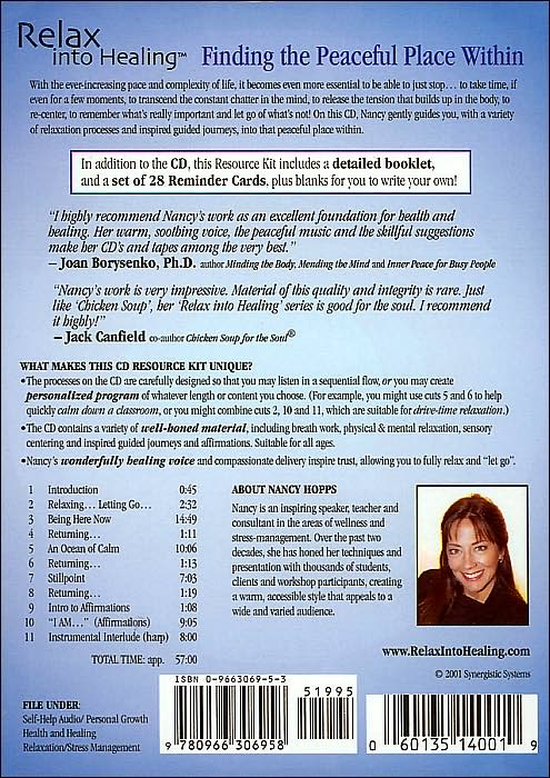 Finding the Peaceful Place Within (Relax into Healing Series)